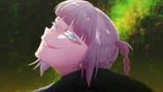 Nazuna in anime showing her beauty.