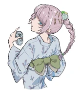 Illustration of Nazuna by Haruka Sagawa.