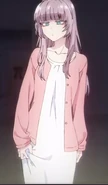Nazuna in a modest outfit that Hatsuka chose for her in Anime.