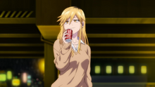 Seri takes Kou's soda