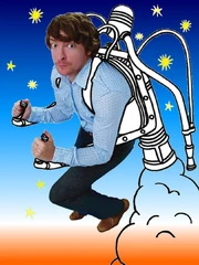 Rhys Darby Jetpacking