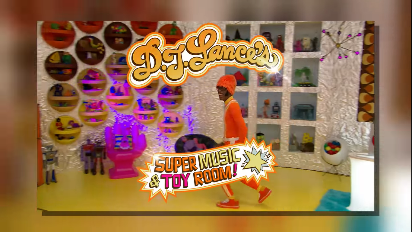 Dj Lance S Super Music Toy Room Yo Gabba Gabba Wiki Fandom Cover the cardboard with plaster board paper, and then decorate a silly caracter in the theme of your choice! dj lance s super music toy room yo