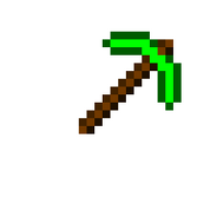 Green pickaxe