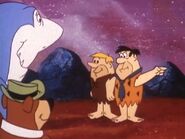 Fred and Barney in the episode, "The Prehistoric Planet" from Yogi's Space Race.