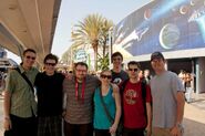 Hannah, Lewis, Simon and some other guys at Blizzcon.