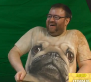 Simon's doggy shirt.