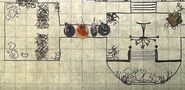 Dungeon maps are common throughout the series. This scene shows the first combat encounter in Lightfall Episode 1.