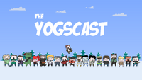 The Minecraft Christmas background featuring the Yogscast