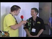 Turps interviewing Mike Morhaime.