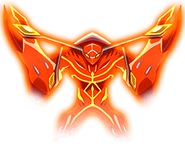 Le Spirit of Fire qui apparait pendant l'Âmultime de Hao Asakura
