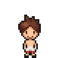 Sprite de Nathan en maillot de bain dans Yo-kai Watch 4