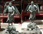 Karasu-and-yamabushi-tengu-standing-lisa-a-scheinin-yakuoin-temple-mt-takao-3-BTN