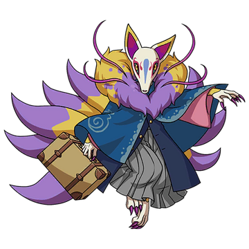 I got a sudden urge to fuse kyubi and venoct, the first one has kyubi as  the base and the second one has venoct : r/yokaiwatch