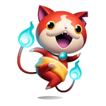 Artwork of Jibanyan from the Hasbro Yo-kai Watch Trading Card Game