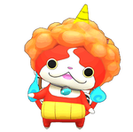 Jibanyan Orange Oni Afro Ukiukipedia Render PYW-229