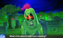 Zombie night cutscene bathroom meeting