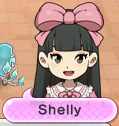 Shelly's sudden face change, due to Jumbelina's influence.