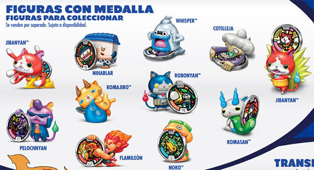 New Hasbro YO-KAI WATCH Medal Moments Figures & Medals ~ NOKO