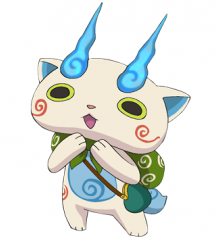 Komasan B Yo - Kai Watch Wiki Fandom Yokai Watch Komasan B Emoji,B&w  Emotion - Free Emoji PNG Images 