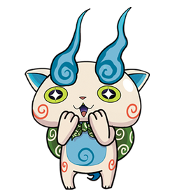 Komasan B Yo - Kai Watch Wiki Fandom Yokai Watch Komasan B Emoji,B&w  Emotion - Free Emoji PNG Images 