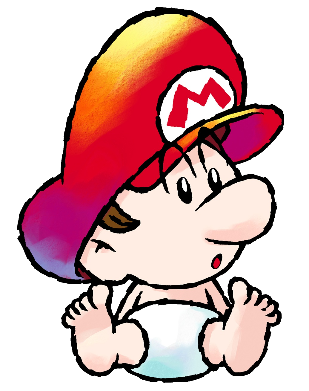 how to draw baby mario characters