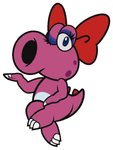 yoshi and birdo kissing