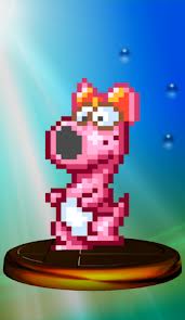 Birdo como trofeo en melee