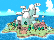 Yoshi's Island in the Yoshi's Island DS title screen