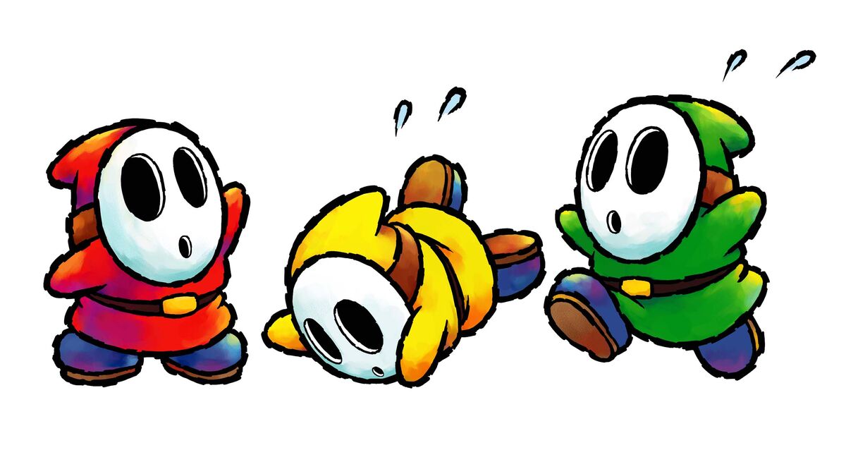 shy guy paper mario sprite