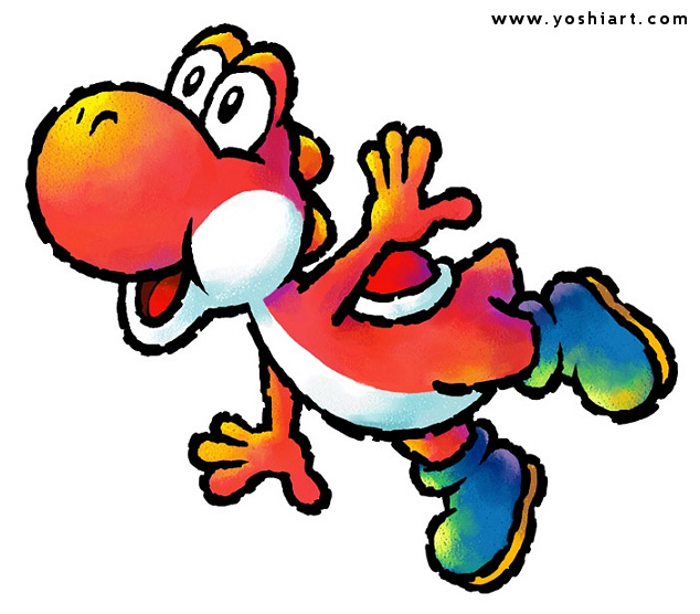 red yoshi super mario world