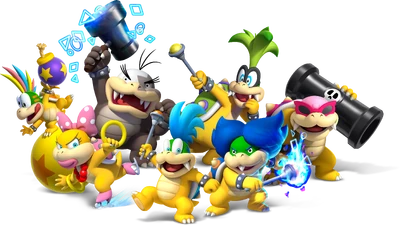 The Koopalings From New Super Mario Bros. U
