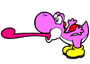Pink yoshi by supergoomba554-d6cklv2