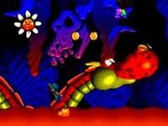 Red Dragon in Magma Castle with Yoshi