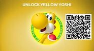 The QR code to unlock Yellow Yoshi in Mario Tennis Open