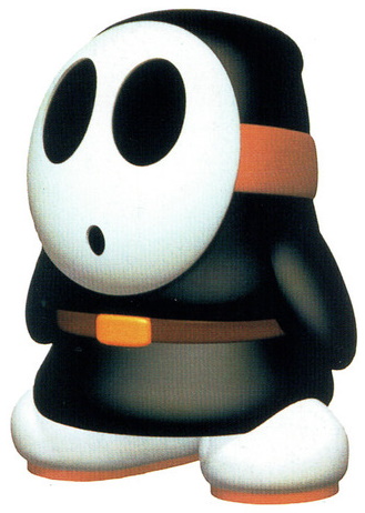 Black shy sale guy plush