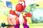 Red Yoshi with purple shoes