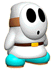 White Shy Guy Artwork - Yoshi's Story