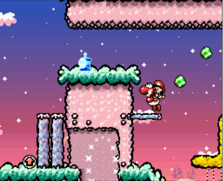 Yoshiページ2 2-7: Lakitu's Wall | Yoshi's Island Speedrunning Wiki | Fandom