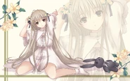 A wallpaper of Sora found in Haruka na Sora.