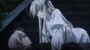 Sora and Haruka confessing their love for each other.