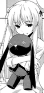 Another shot of Sora with her stuffed bunny.
