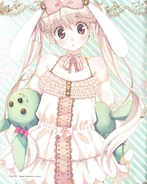 Art of Sora in pajamas found in Yosuga no Sora Original Illustrations.