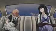 Motoka with Kazuha in a car.