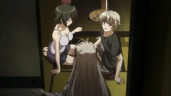 Sora catches Haruka and Nao together