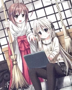 Art of Sora and Akira Amatsume found in Yosuga no Sora Original Illustrations, a booklet included in the 2011 Blu-ray box set.