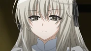 Sora scowling.