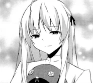 Sora smiling.