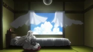 Sora gazing out the window.