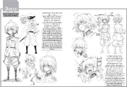 El diseño original de Tanya en la novela ligera.