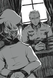 Tanya has a chance encouter with General von Zettour in the War College's library
